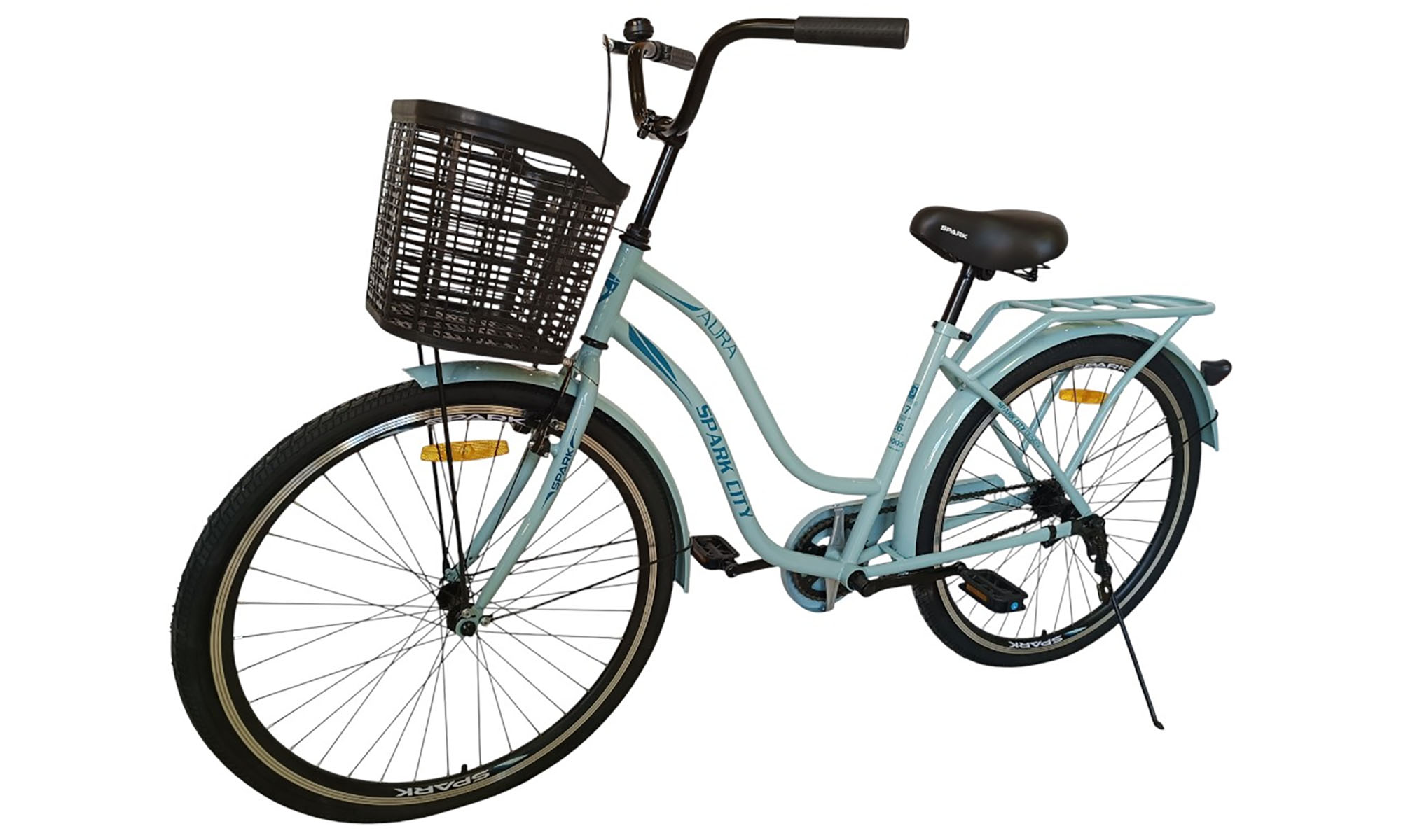 Велосипед SPARK CITY AURA 26", размер M, рама - 17", год 2026, зелено-серый 5