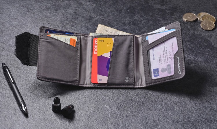 Фотография Кошелек Lifeventure Recycled RFID Wallet grey 6