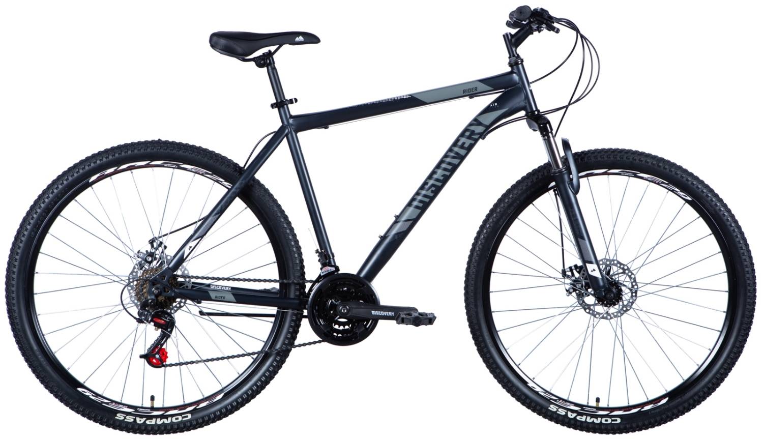 Фотографія Велосипед Discovery RIDER 29" розмір XL рама 21 2024 Графітовий