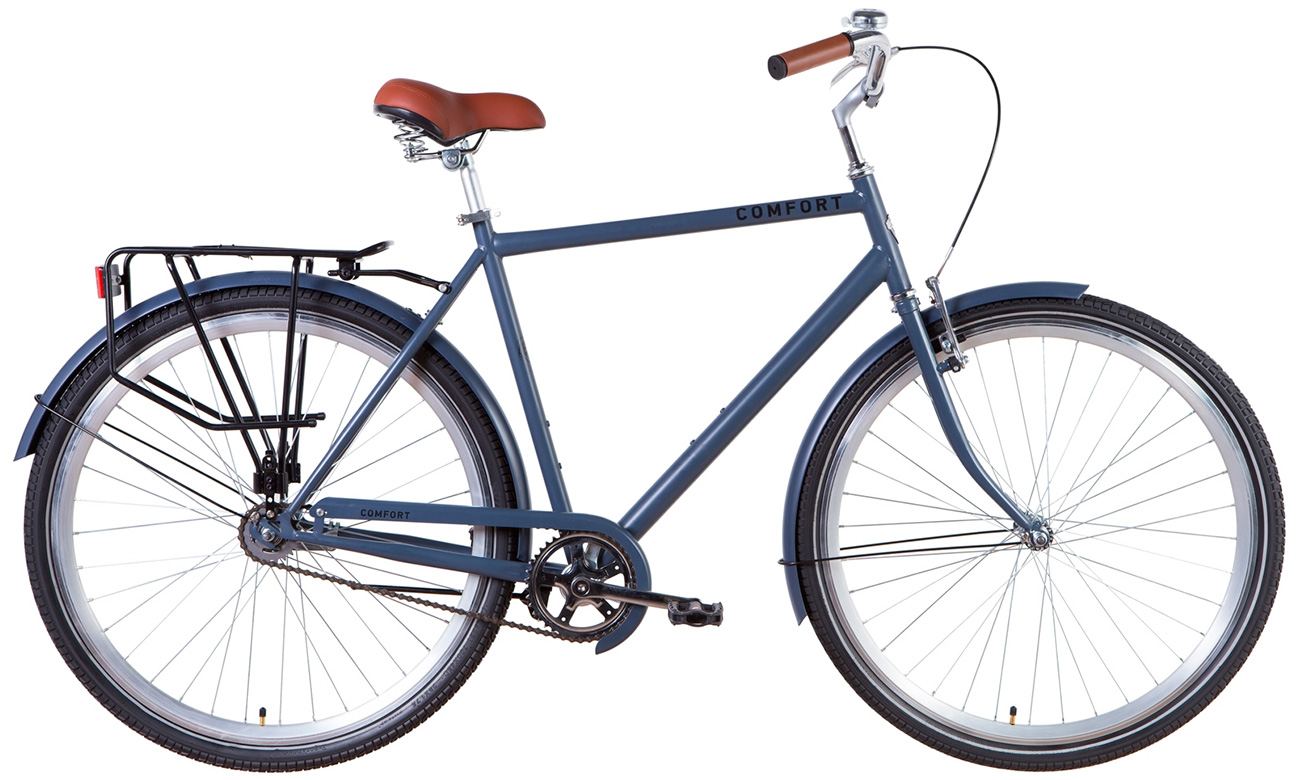 Фотографія Велосипед Dorozhnik COMFORT MALE 28" (2021) 2021 Сіро-чорний 2