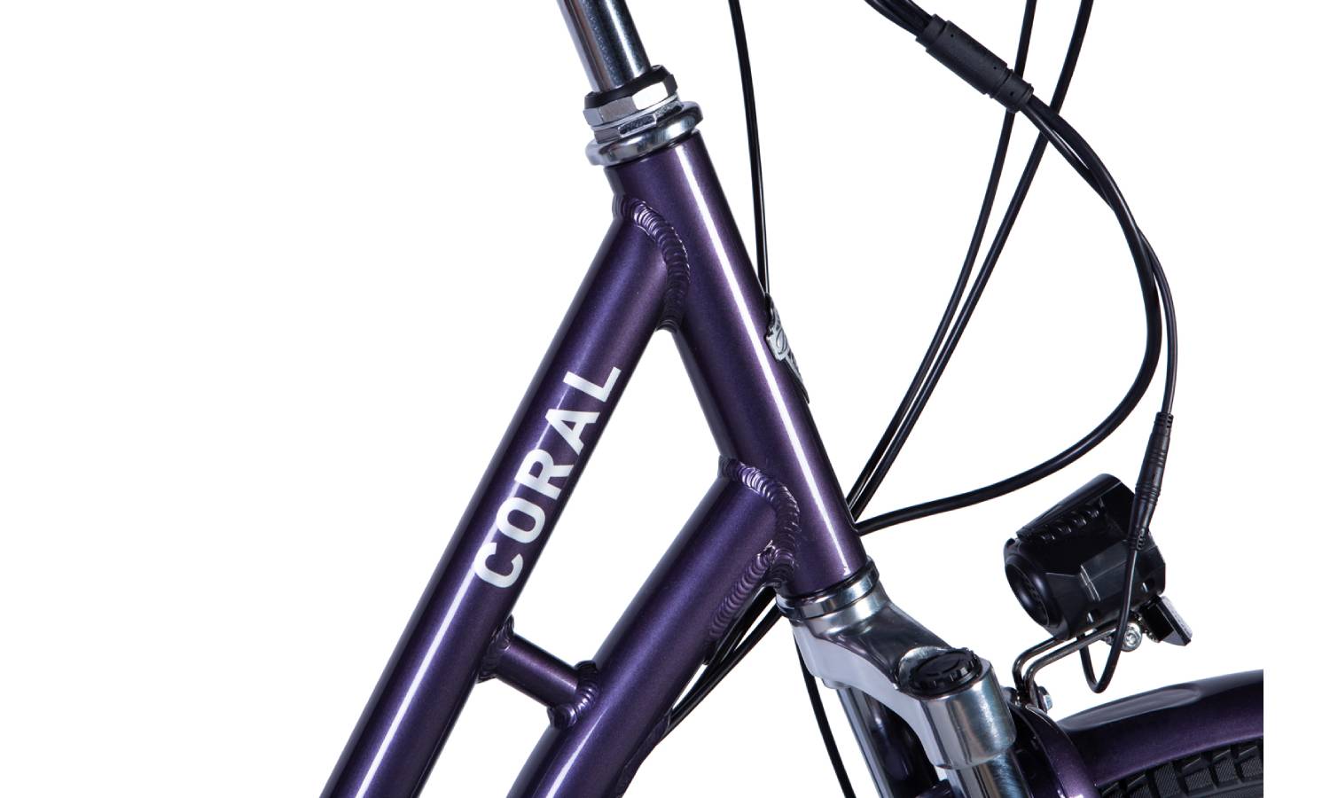 Електровелосипед Dorozhnik eCORAL 28" розмір L рама 19" 500W 48B 12.5 Ah Сливовий 4