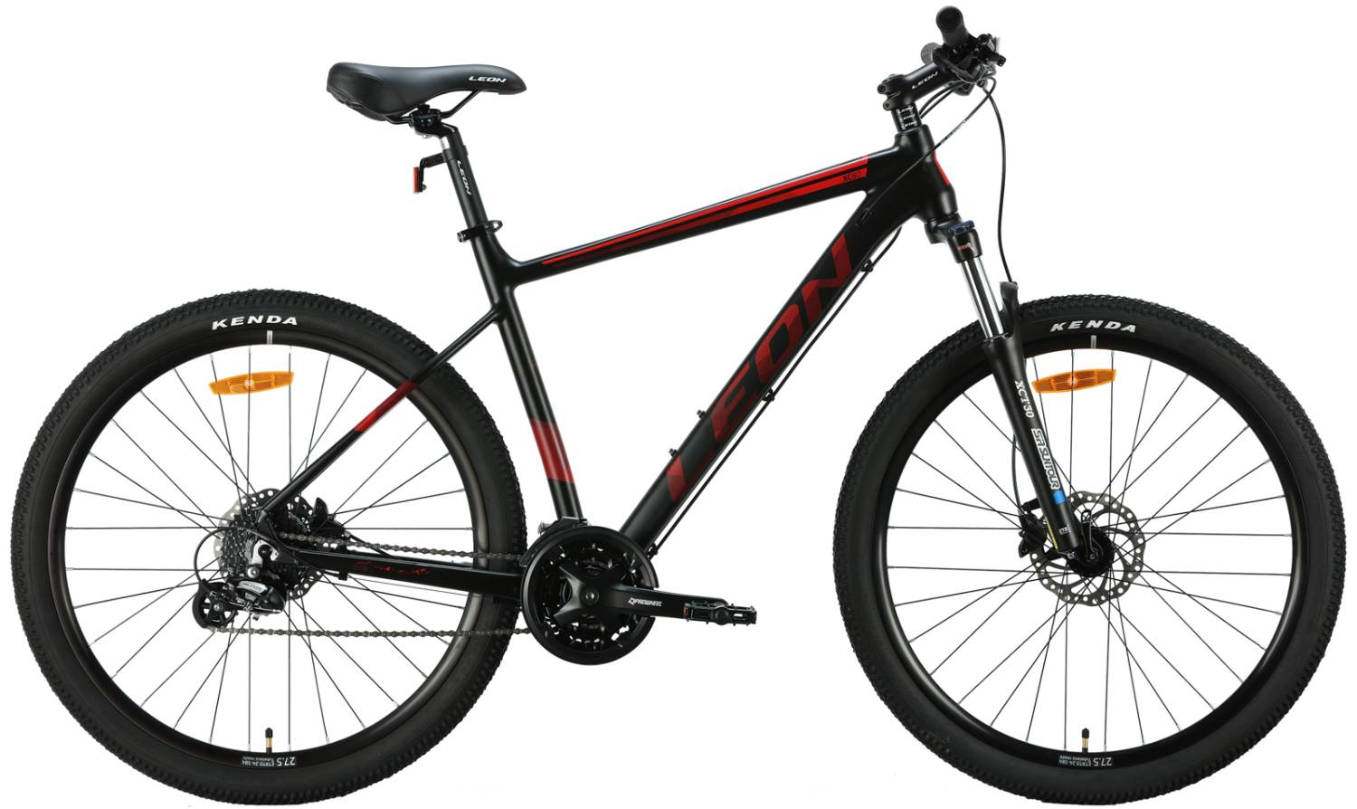 Фотография Велосипед Leon XC 80 AM HDD 27,5" размер L рама 20" 2024 Черно-красный
