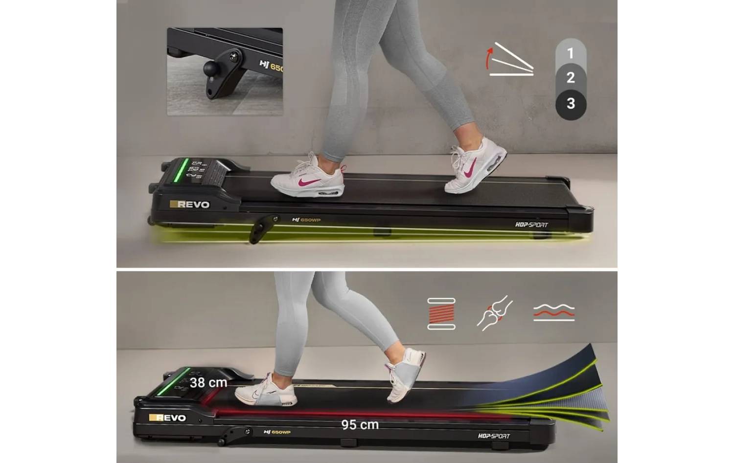 Беговая дорожка Hop-Sport HS-650WP Revo 13