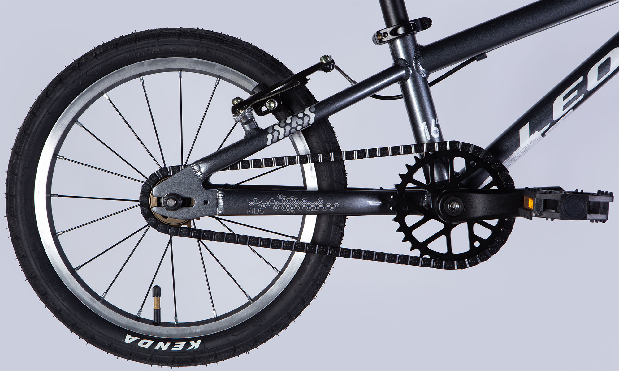 Фотографія Велосипед Leon GO Vbr FR 16", размер XXXS, рама-8", 2025, серый 2