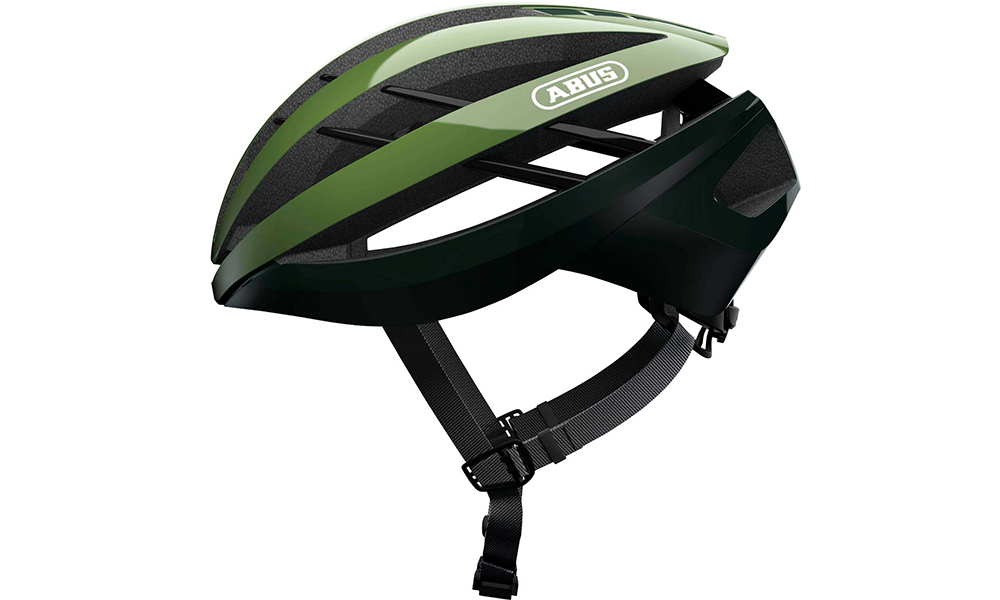 Фотография Шлем ABUS AVENTOR размер L (57-61 см), Зелено-черный