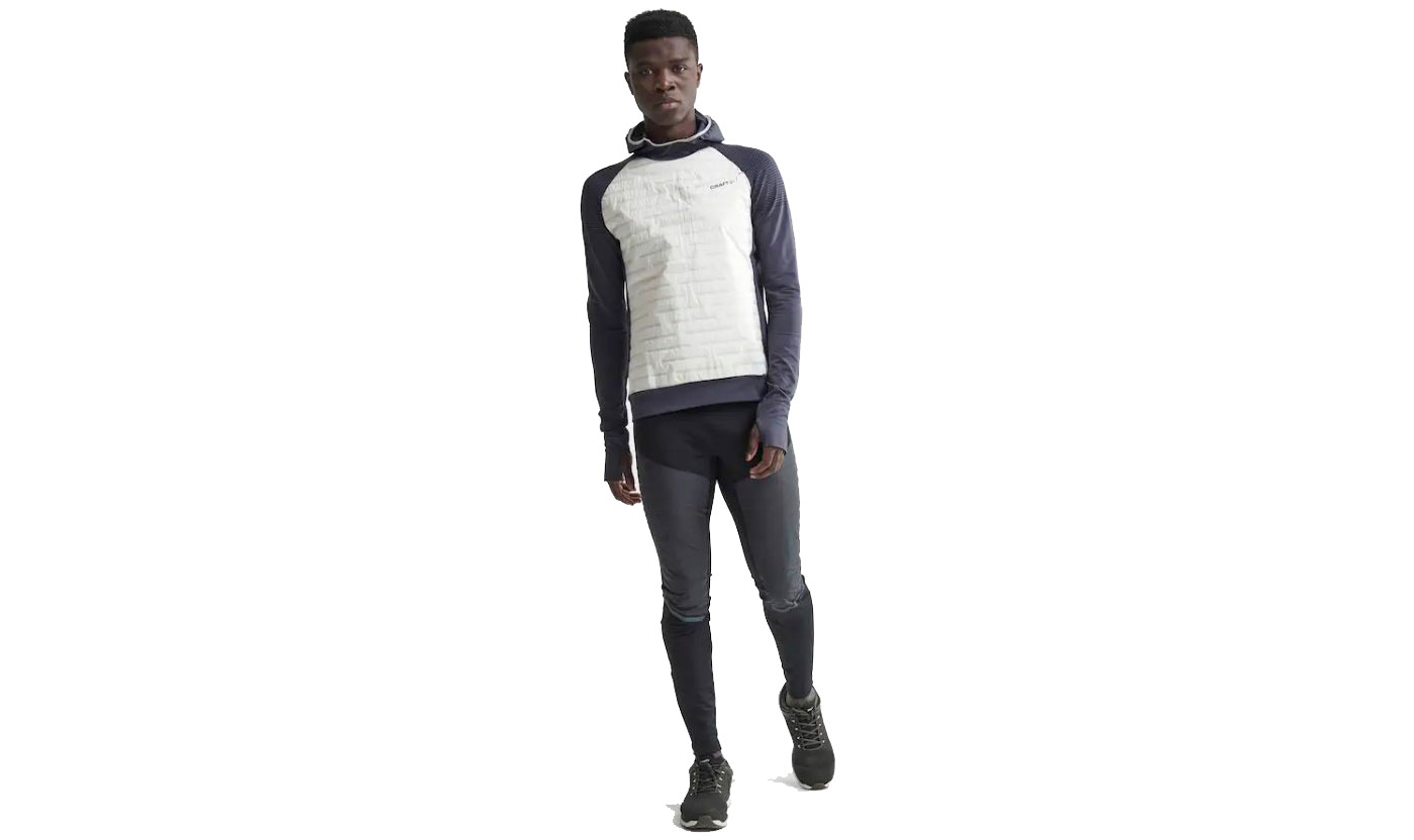 Кофта Craft SubZ Hood Sweater мужская, размер M, сине-белый 2