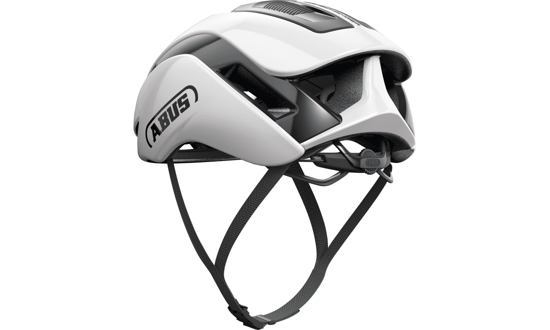 Велошлем спортивный ABUS GAMECHANGER 2.0 shiny white, размер L (57-61 см), белый 3