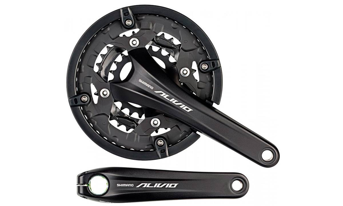 Фотография Шатун SHIMANO Alivio FC-M4060, 175 мм, 26-36-48Т, без каретки с интегр.осью  