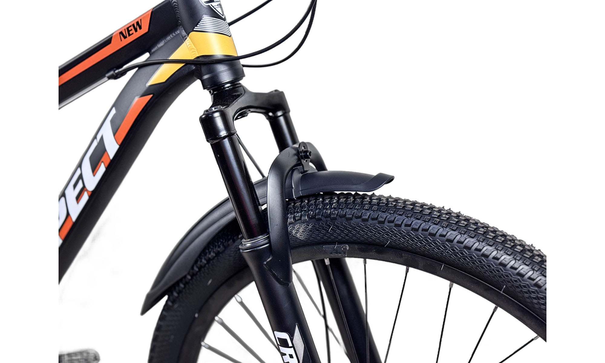 Велосипед CrossBike Aspect 27.5", размер S, рама 15", год 2026, Черный-Оранжевый 2