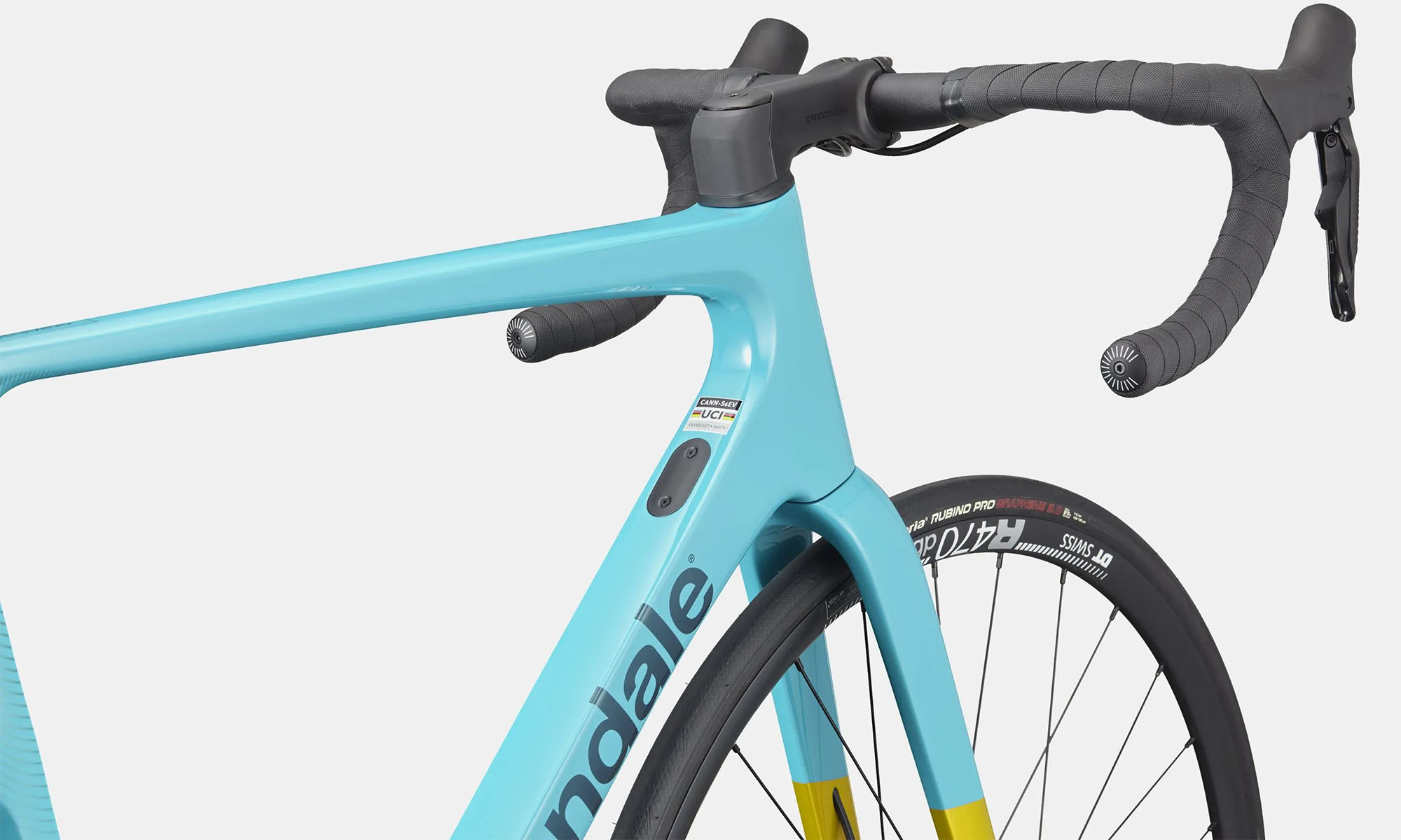 Фотография Велосипед Cannondale SuperSix EVO Carbon 3, 28", размер S, рама 51см, 2025, IBL (сине-желтый) 5