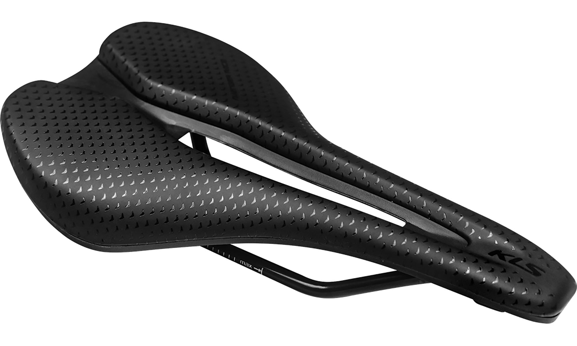 Седло KLS Avenger RACE черный с отверстием по центру 255x143мм 