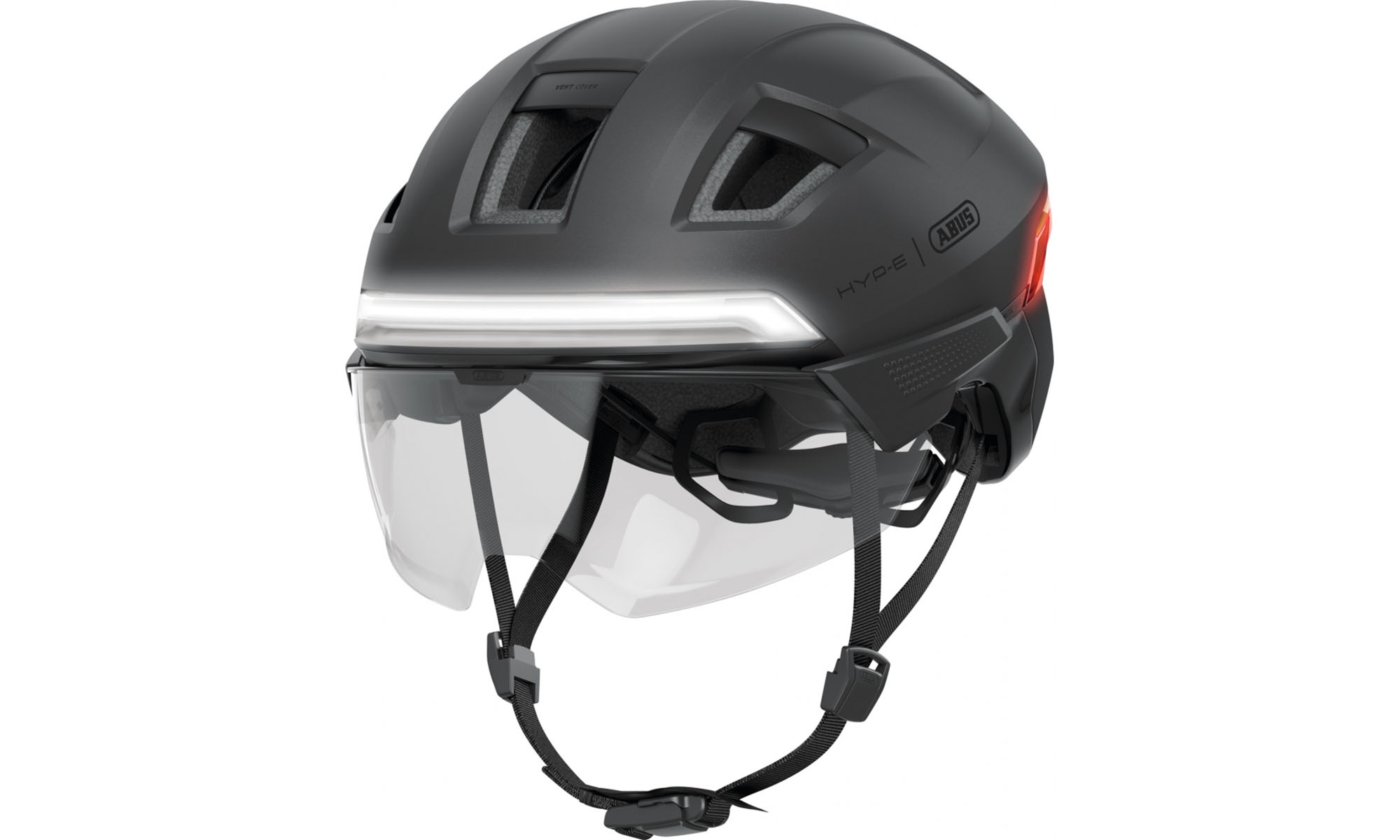 Велошлем ABUS HYP-E BL.ACE, размер L (57-61), титановый серый 9 Велошлем ABUS HYP-E BL.ACE, размер L (57-61), титановый серый 9
