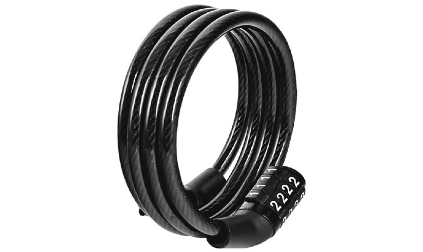 Замок кодовый WMX 8/1500мм черный