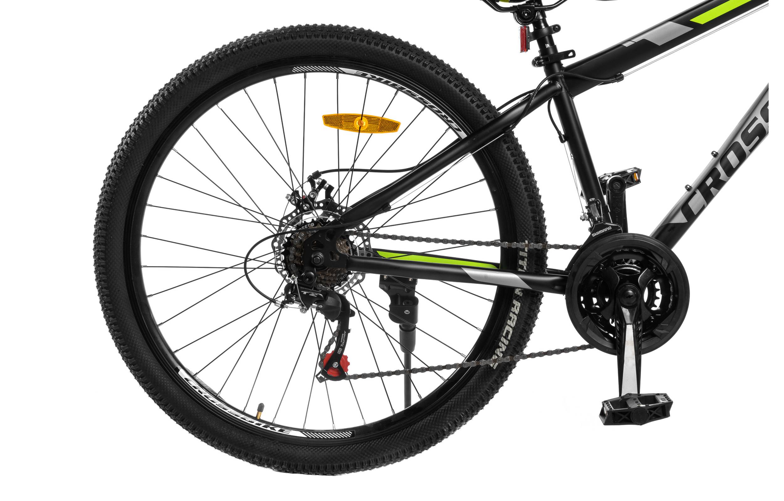 Велосипед CrossBike Storm 27.5", розмір S, рама 15", рік 2022, Чорний-Жовтий 2