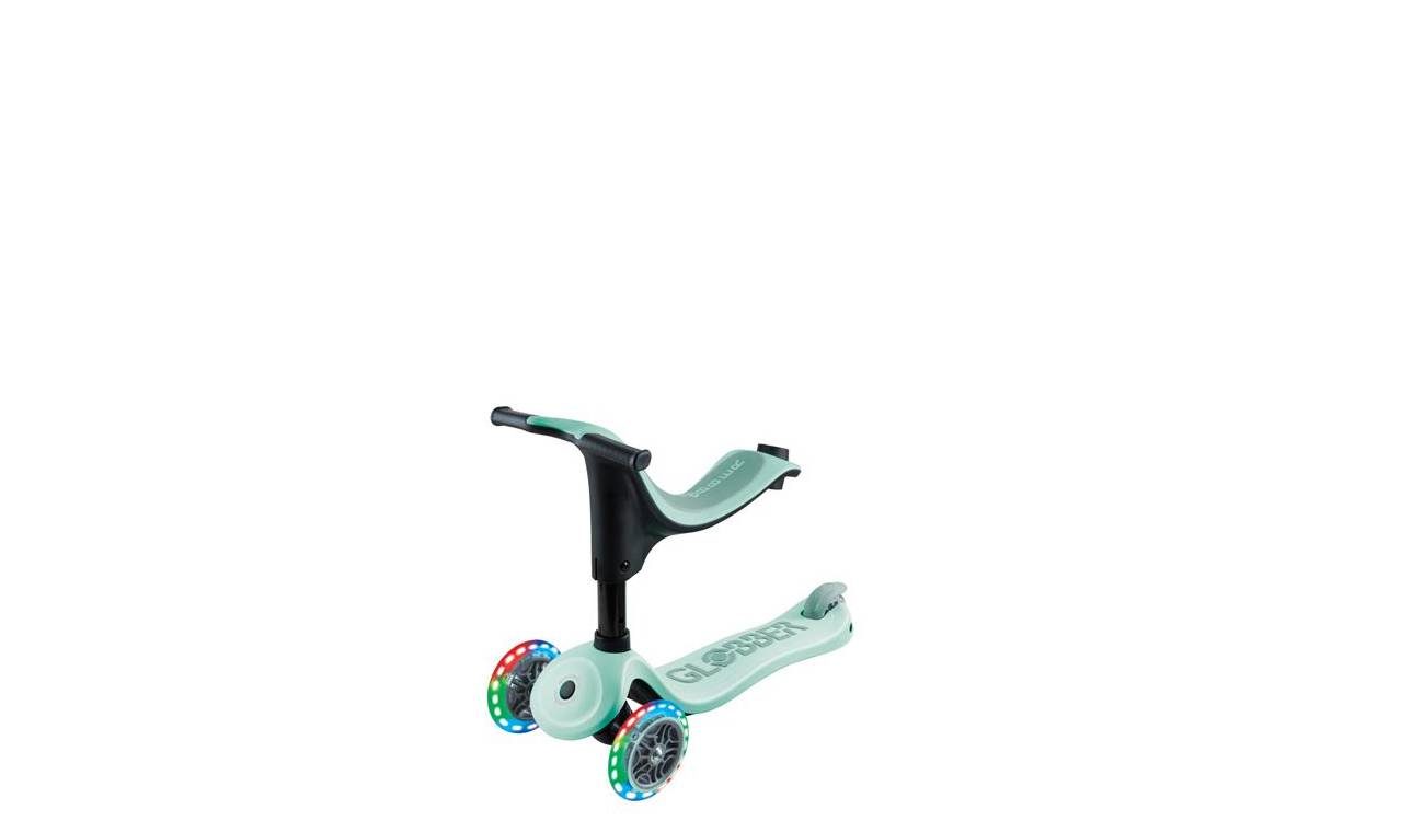 Самокат GLOBBER GO UP SPORTY со светящимися колёсами, мятно-фисташковый, 1+ 2 Самокат GLOBBER GO UP SPORTY со светящимися колёсами, мятно-фисташковый, 1+ 2