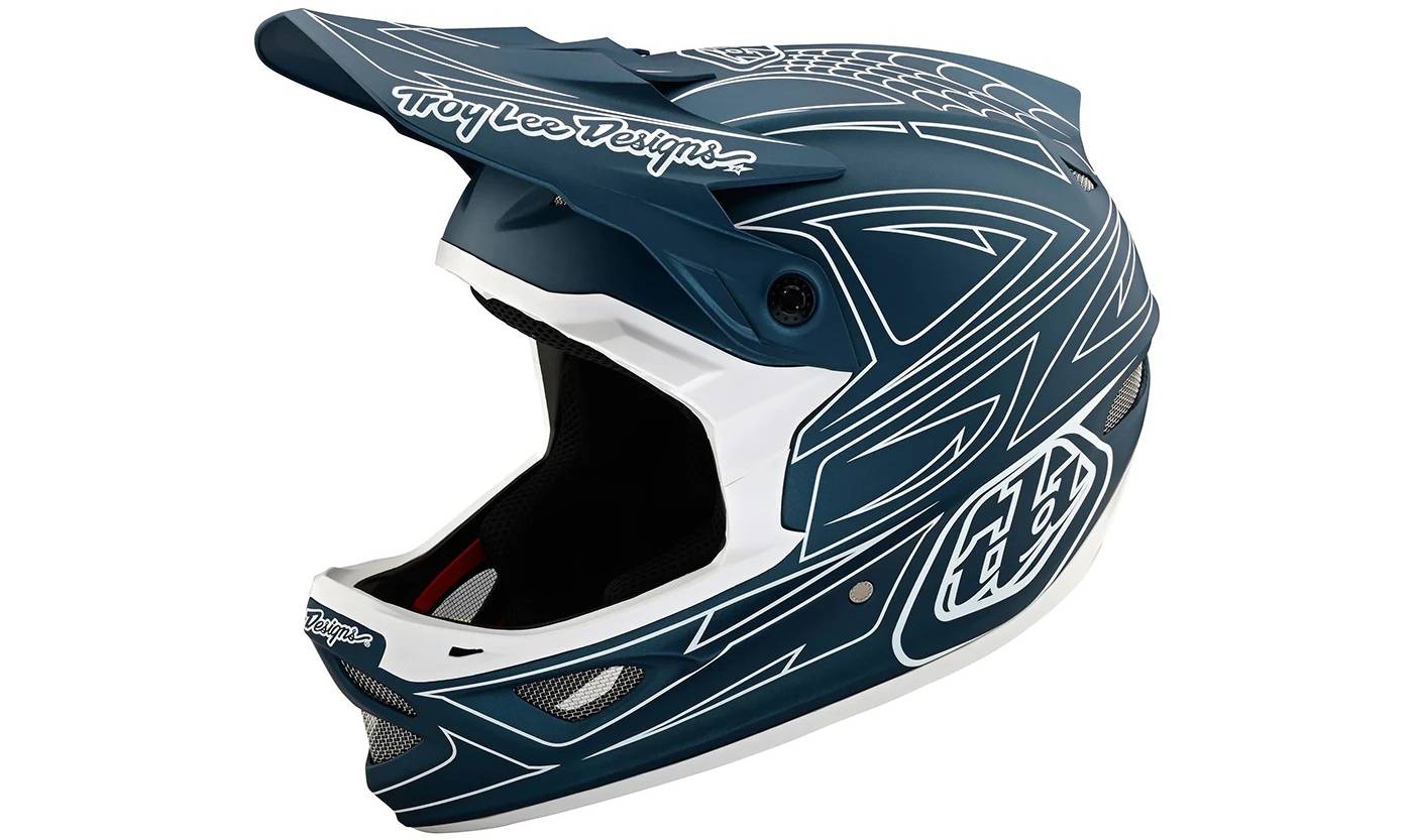 Вело шлем TLD D3 FIBERLITE размер L (58-59 см) SpiderStripe Blue 3