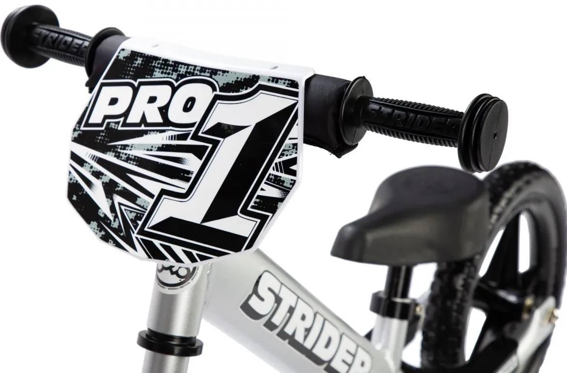 Баланс-байк Strider 12 Pro, Серебристый 2