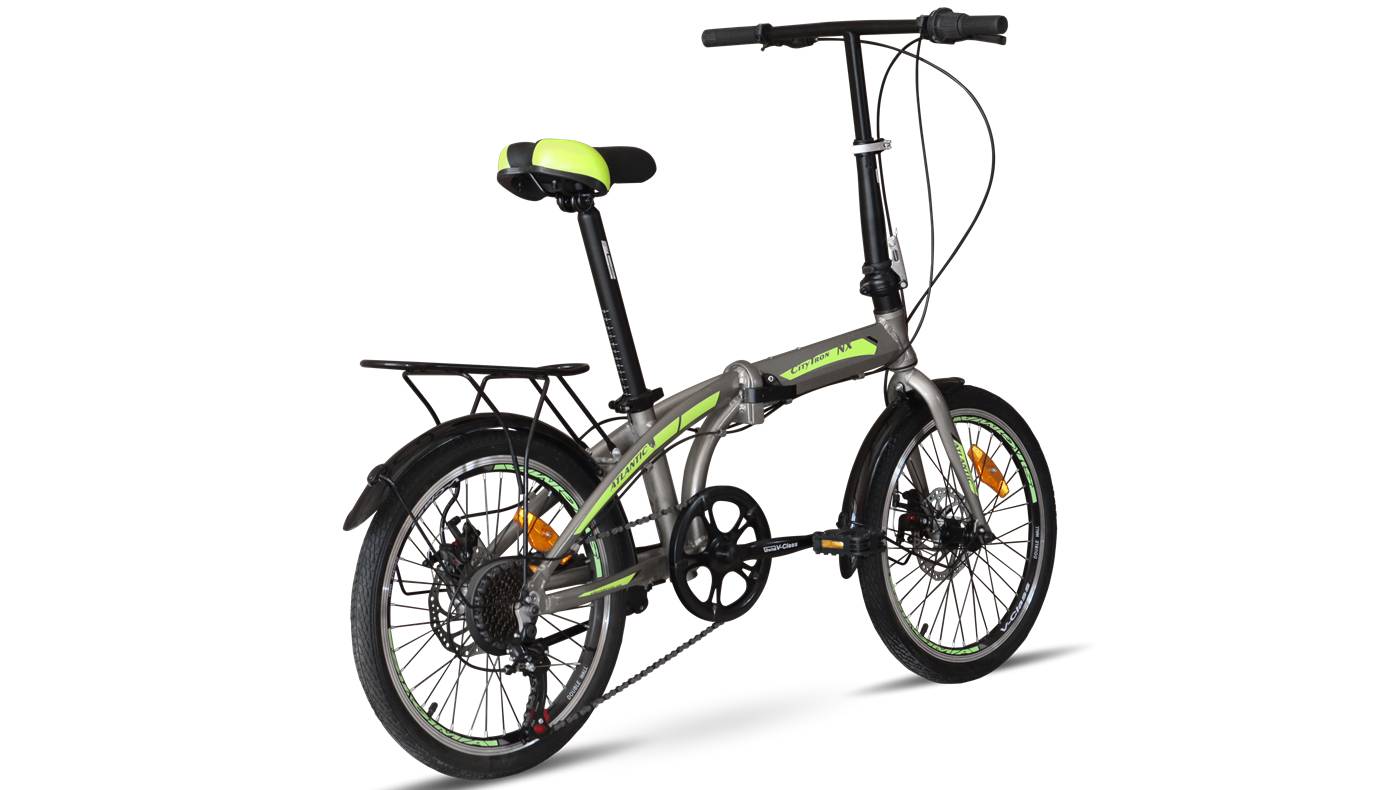 Фотография Велосипед Atlantic Citytron NX 20" 2023 Серо-зеленый 2