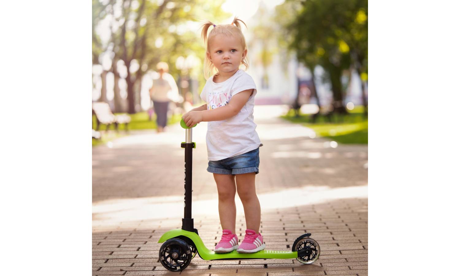 Самокат Miqilong Alamo зеленый 7