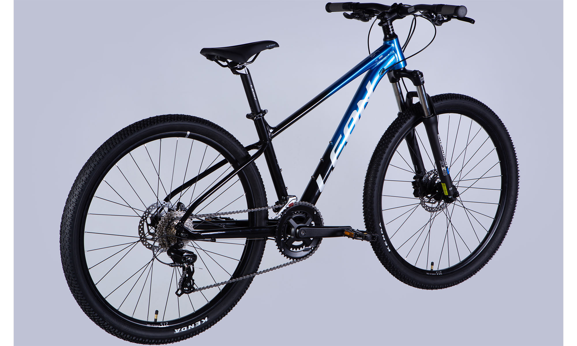 Велосипед Leon XC 100 HDD 27,5", розмір L, рама-19", рік 2025, синiй з чорним 6 Велосипед Leon XC 100 HDD 27,5", розмір L, рама-19", рік 2025, синiй з чорним 6