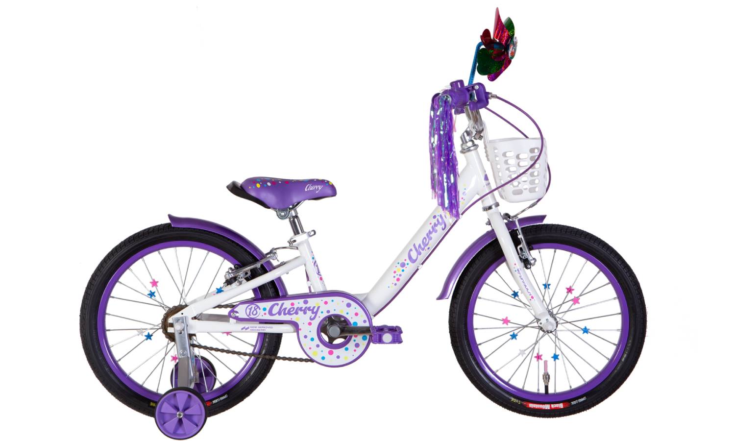 Фотография Велосипед Formula CHERRY 18" рама 9" 2024 Бело-фиолетовый