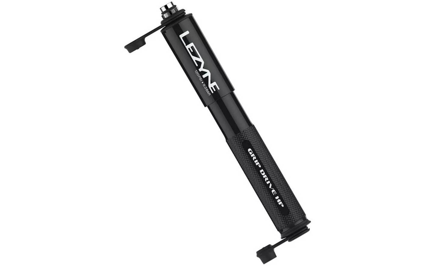Ручний насос Lezyne Grip Drive HР, розмір М, 120psi, чорний Ручний насос Lezyne Grip Drive HР, розмір М, 120psi, чорний