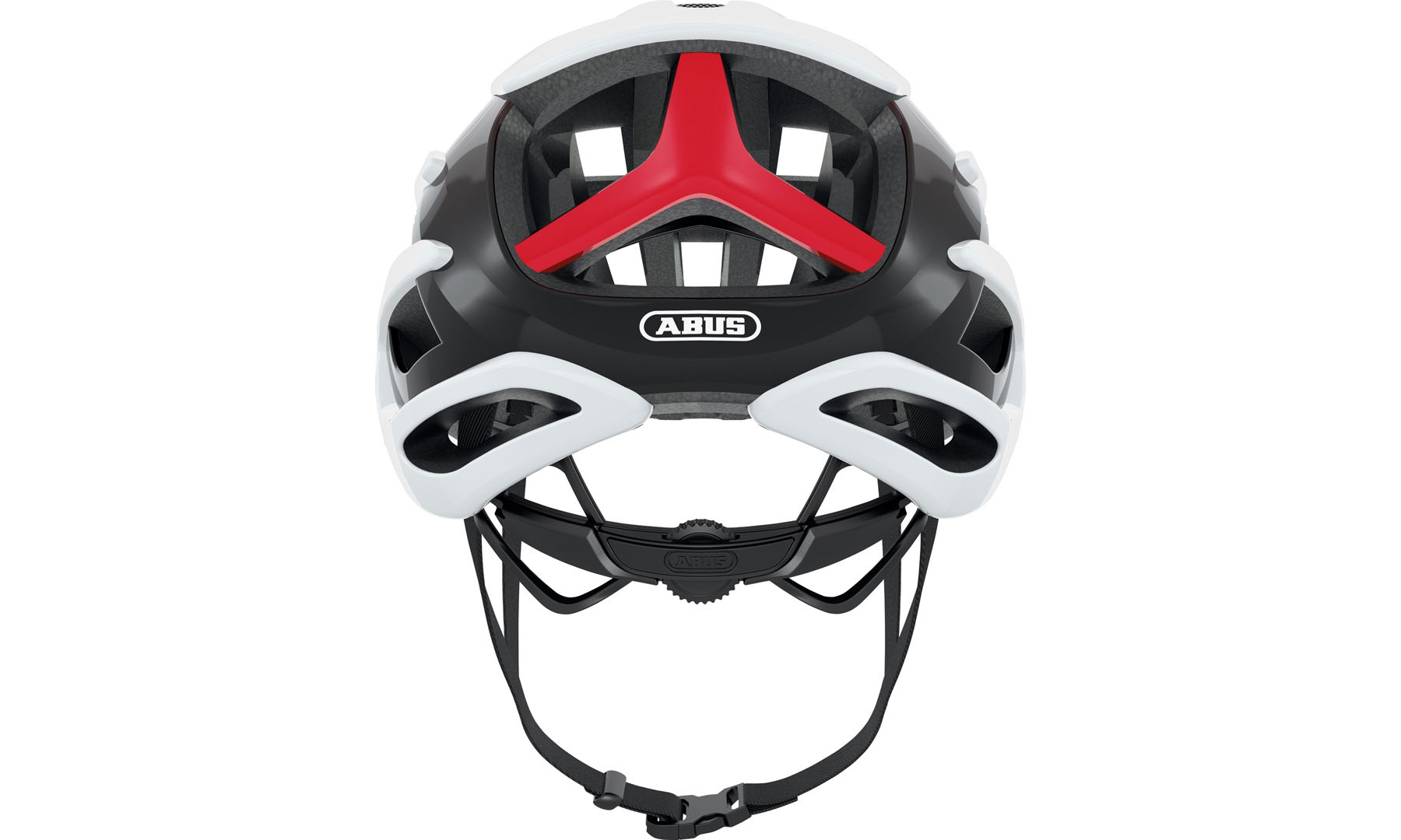 Велошолом спортивний ABUS AIRBREAKER White Red, розмір M (52-58 см) 4