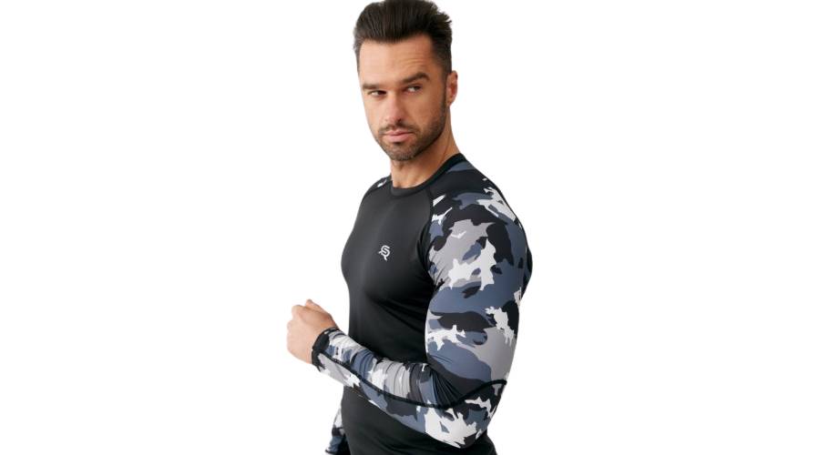 Чоловічий лонгслів Radical Furious Army LS чорний/армі, розмір XXL 4