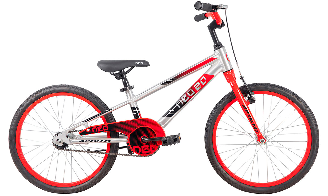 Велосипед Apollo NEO 3i boys 20" 2022 Серо-красный