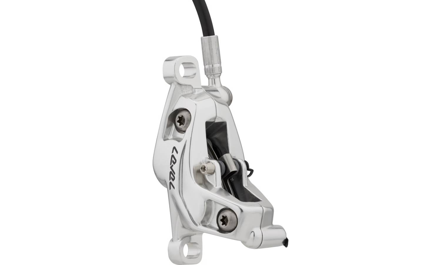 Тормоз дисковый SRAM Level Ultimate Stealth 4 Piston - Carbon Lever, Ti Hardware, Reach Adj, Clear Ano Rear 2000mm Hose 5