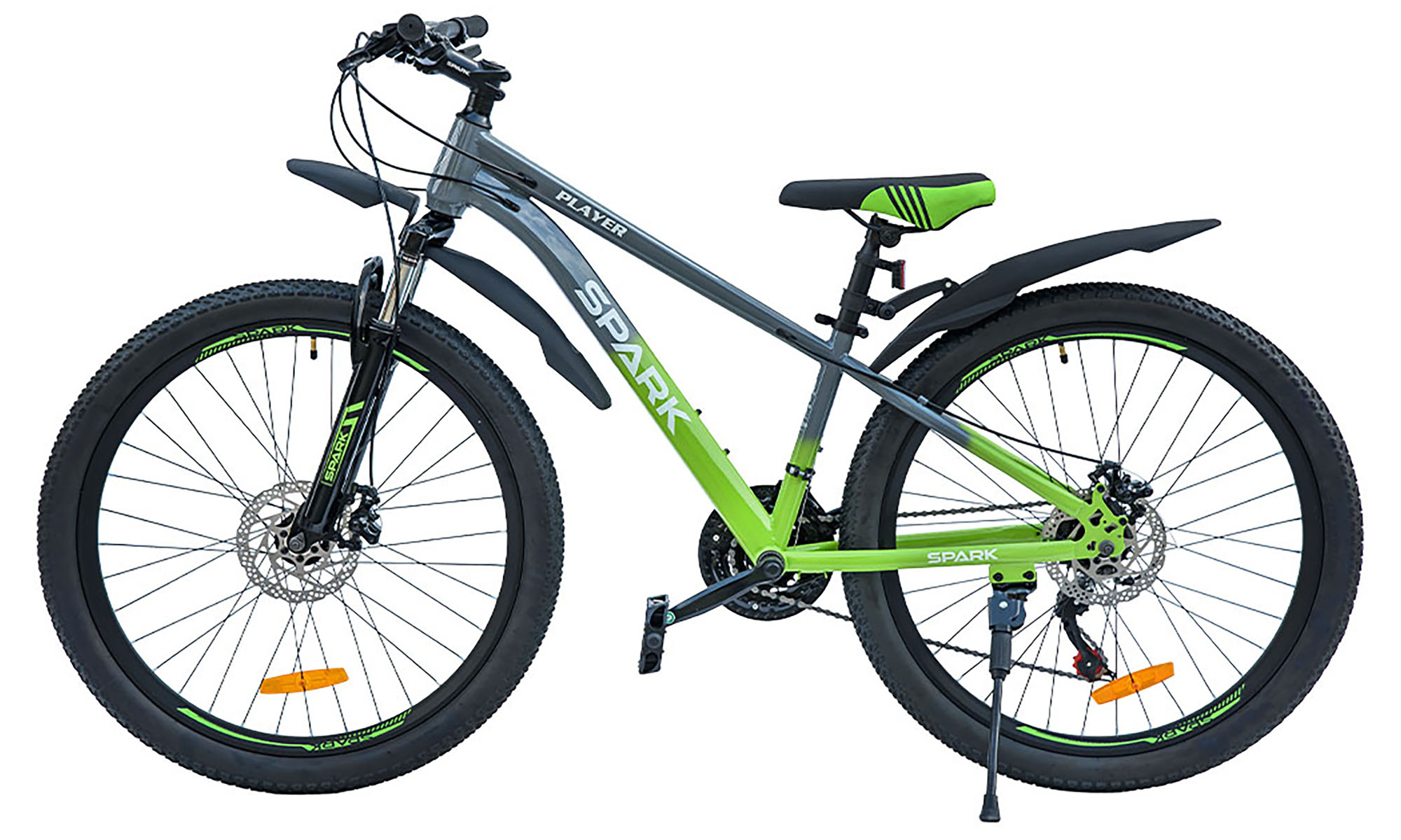 Велосипед SPARK PLAYER 26", размер XS, рама 13", год 2025, серо-зеленый 4