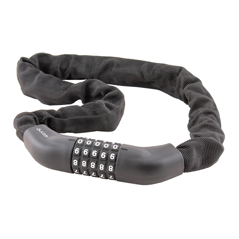 Велозамок ланцюговий кодовий Grey's 6*1000 мм 2