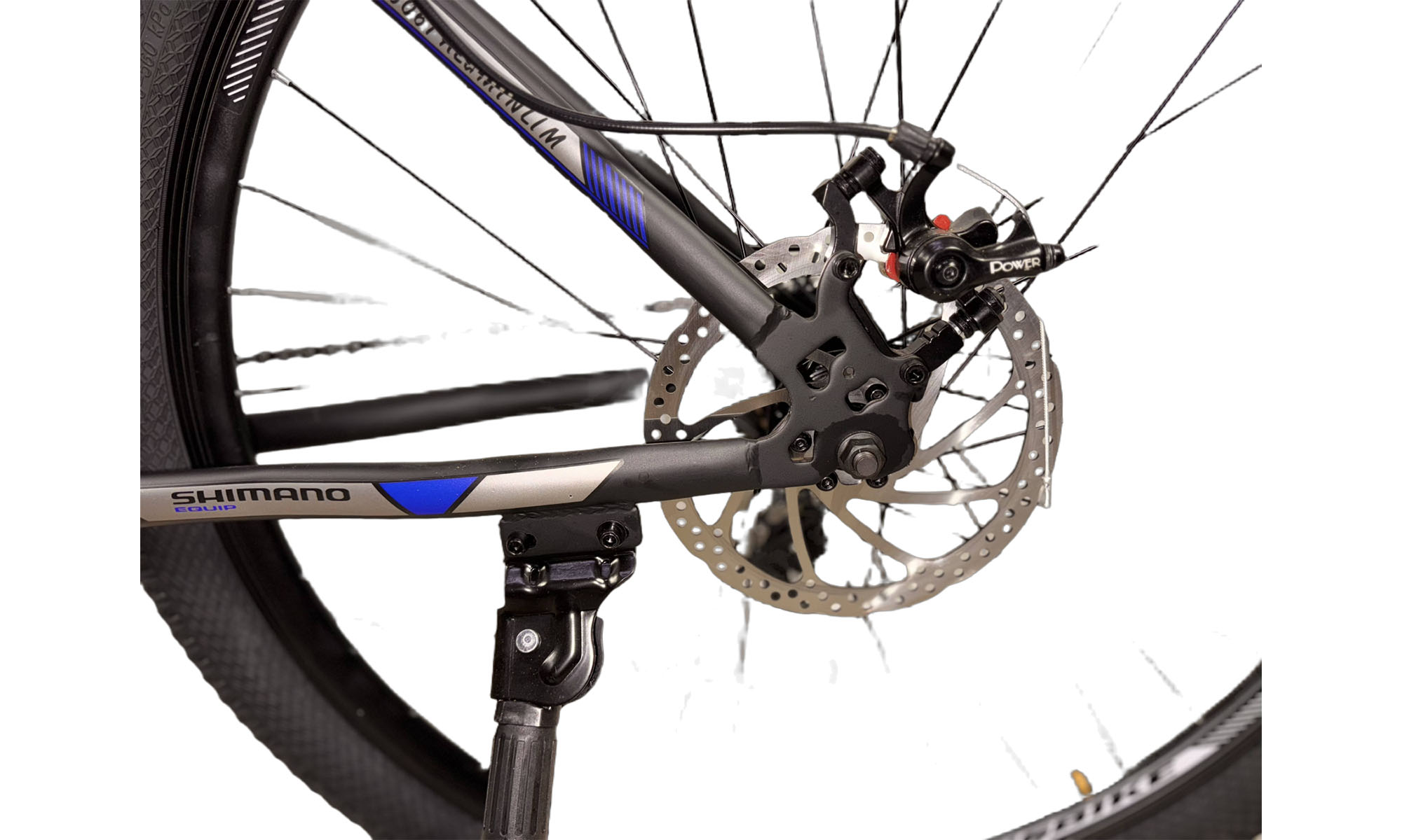 Велосипед CrossBike Storm 27.5", размер M, рама 17", год 2024, Чёрный-Синий 3