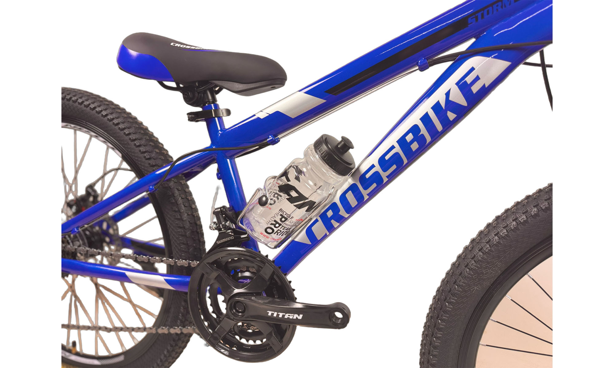 Велосипед CrossBike STORM 24", розмір XXS, рама 12", рік 2023, Синій 3 Велосипед CrossBike STORM 24", розмір XXS, рама 12", рік 2023, Синій 3