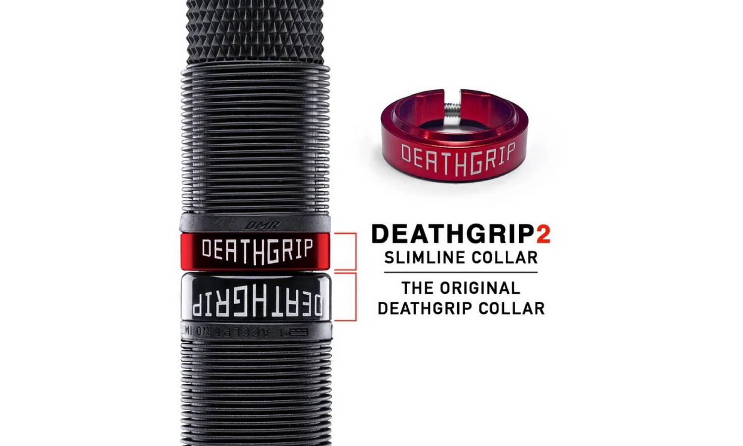 Гріпси DMR DeathGrip2 Race Thin Flangeless Black 6