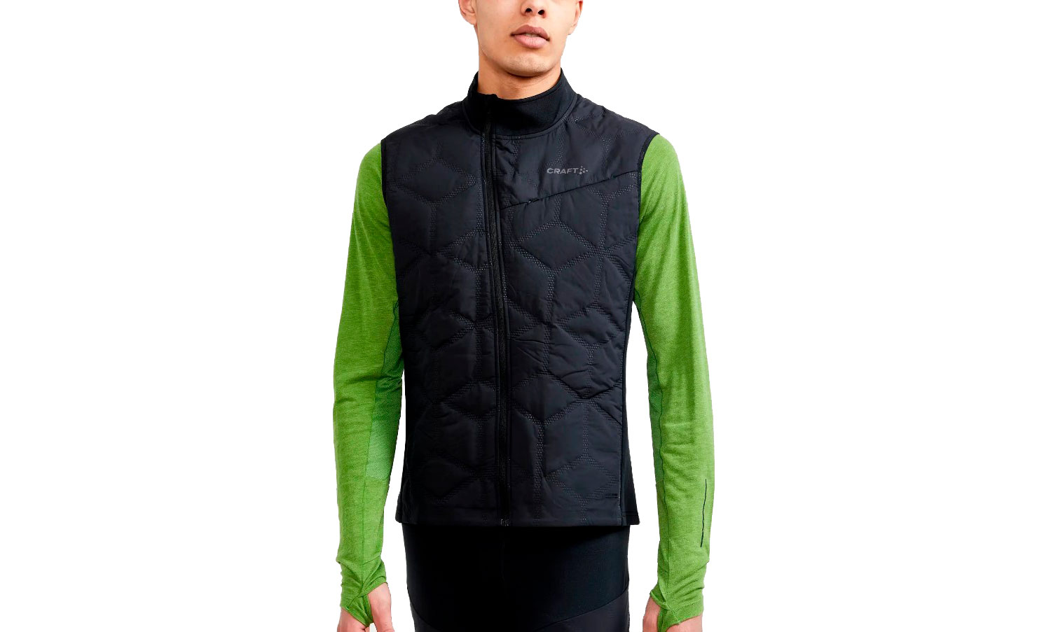 Фотография Жилет Craft ADV SubZ Warm Vest мужской, размер L, сезон AW 22, черный 5