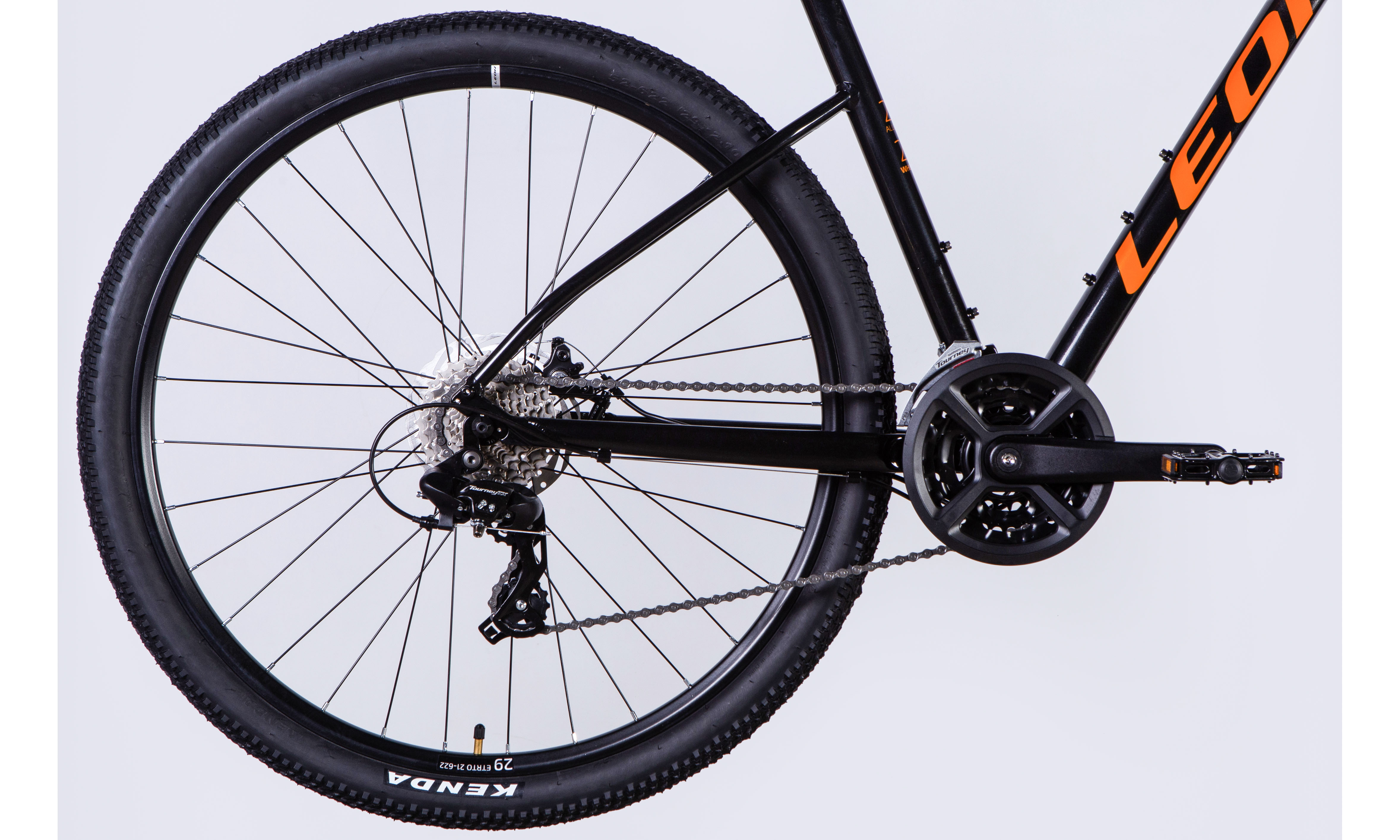 Велосипед Leon TN 105 DD CS 29", размер XL, рама 21", год 2025, серебристо-черный 6 Велосипед Leon TN 105 DD CS 29", размер XL, рама 21", год 2025, серебристо-черный 6