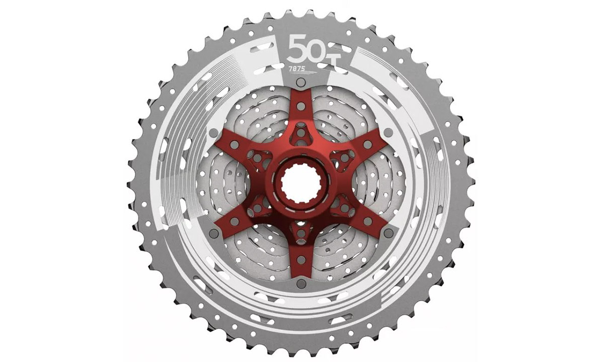 Касета інд. 11-k 11-51T SUN RACE MX8 MTB, алюмінієвий павук, Metallic Silver 2 Касета інд. 11-k 11-51T SUN RACE MX8 MTB, алюмінієвий павук, Metallic Silver 2