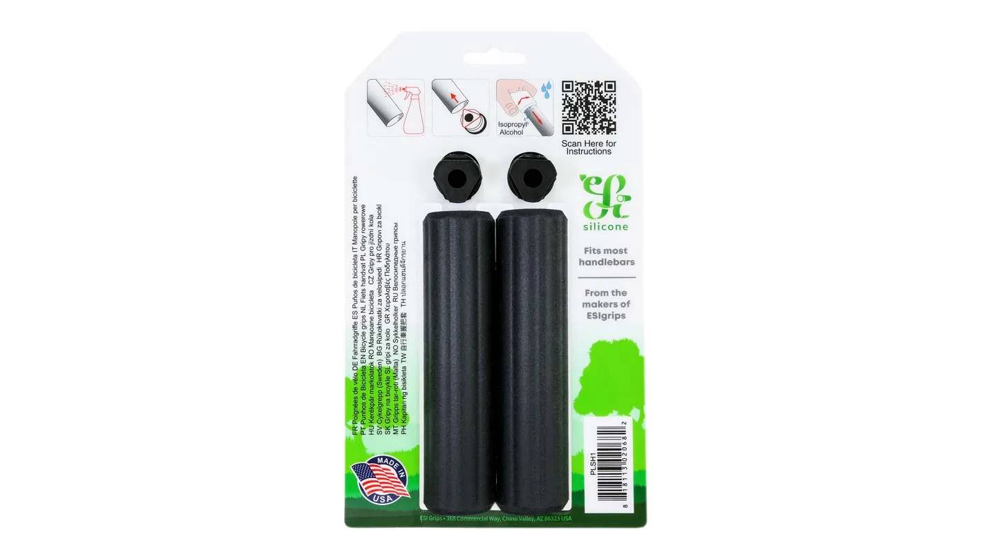 Грипсы ESI Plush Silicone Black 12 Грипсы ESI Plush Silicone Black 12