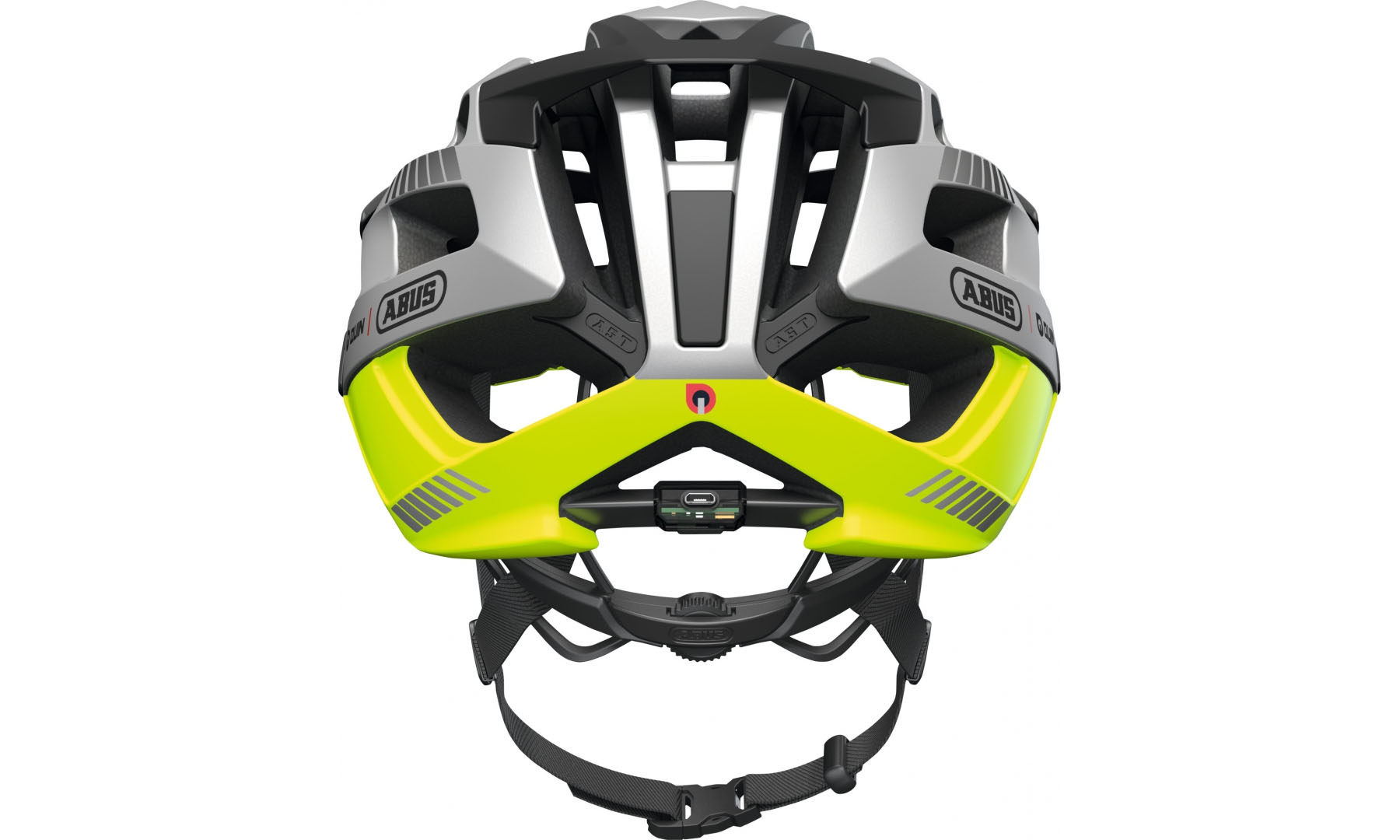 Велошолом спортивний ABUS MOVENTOR QR Neon Yellow, розмір M (52-57 см) 2
