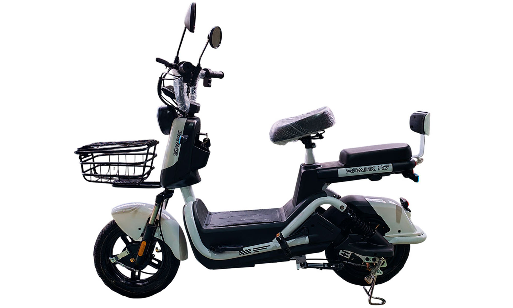 Велосипед с электромотором SPARK R7 10", размер One Size, рама 14", 60V/800W/25Ah, год 2026, белый Велосипед с электромотором SPARK R7 10", размер One Size, рама 14", 60V/800W/25Ah, год 2026, белый