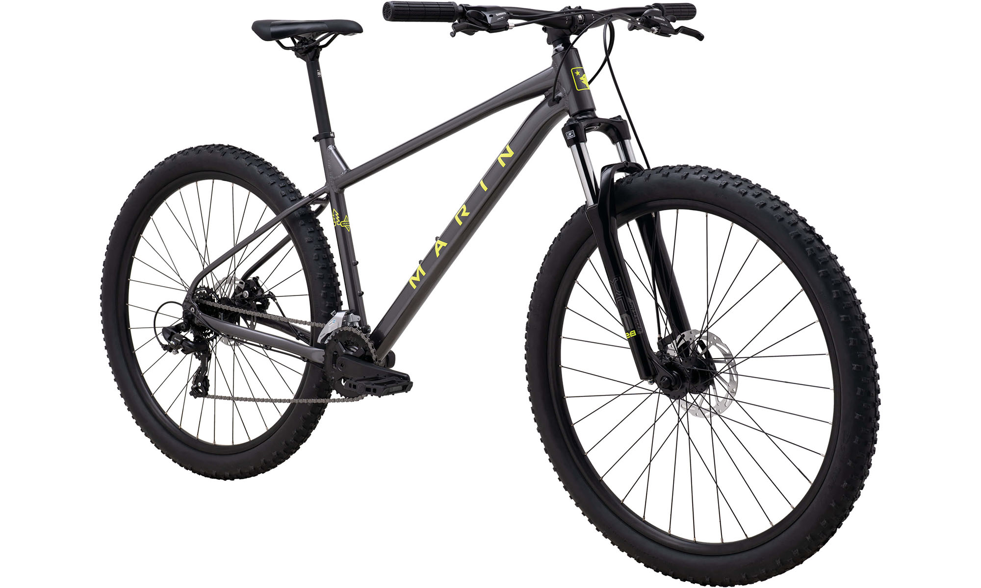 Велосипед Marin BOLINAS RIDGE 1 29", размер XL, год 2026, угольно-желтый 2