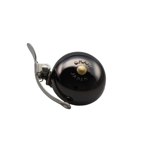 Фотография Звонок CRANE MINI SUZU, Neo Black, 45мм латунь, топкеп, Черный 2