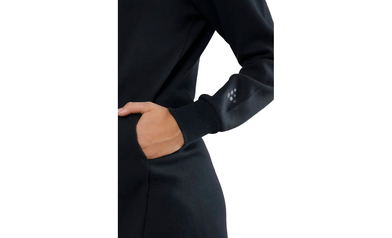 Кофта Craft District Long Hoodie женская, размер XS, сезон SS 19, черный 5