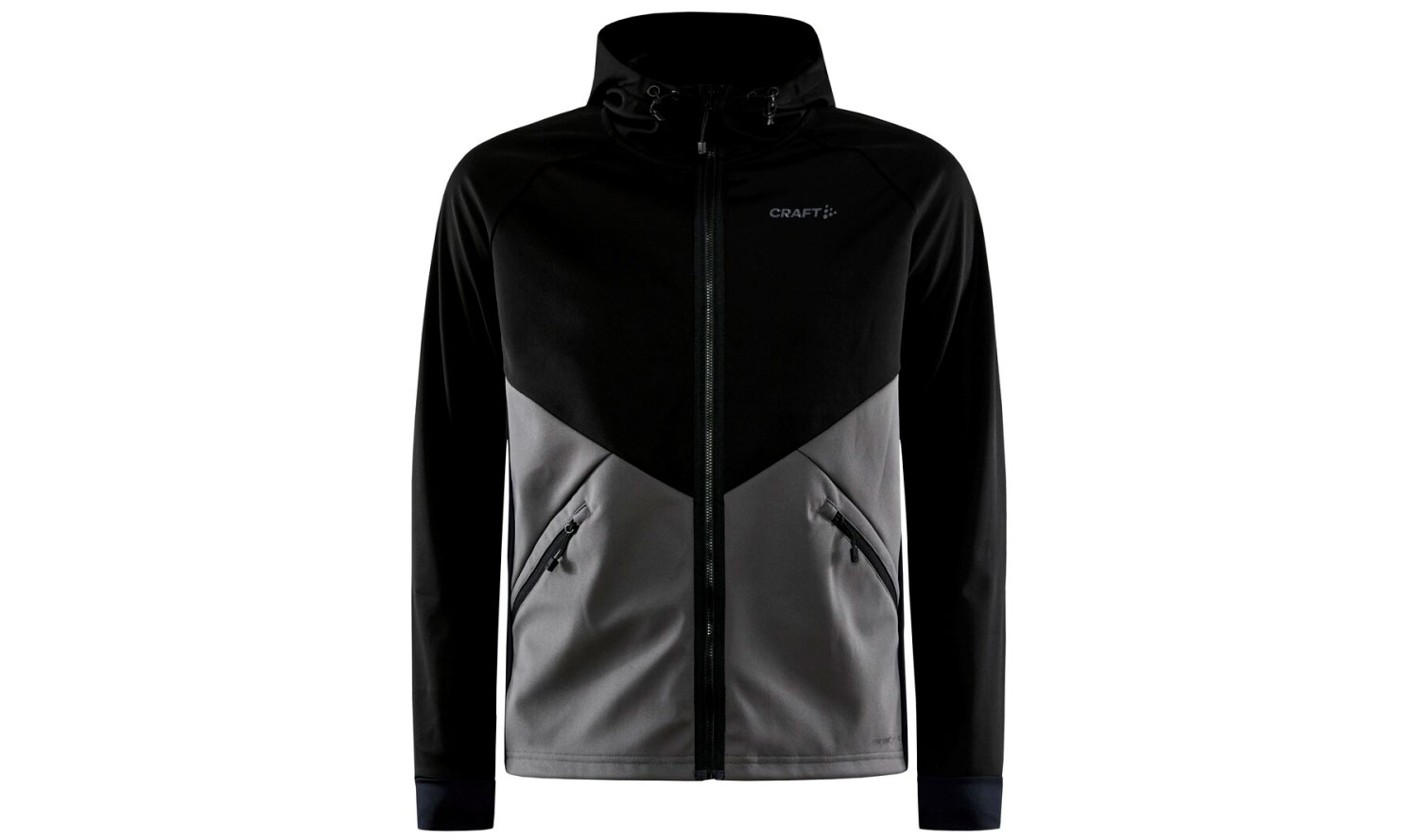 Фотография Куртка Craft GLIDE HOOD мужская, размер L, сезон AW 22, черно-серый