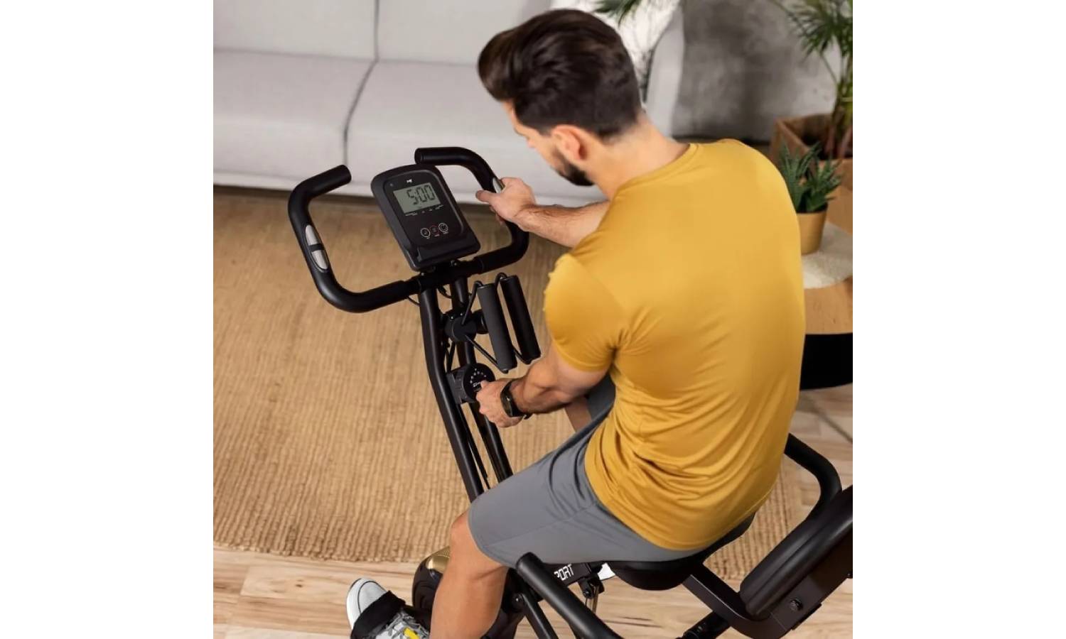 Велотренажер Hop-Sport HS-3030X Apeks X-Bike чорно-золотистий 7 Велотренажер Hop-Sport HS-3030X Apeks X-Bike чорно-золотистий 7