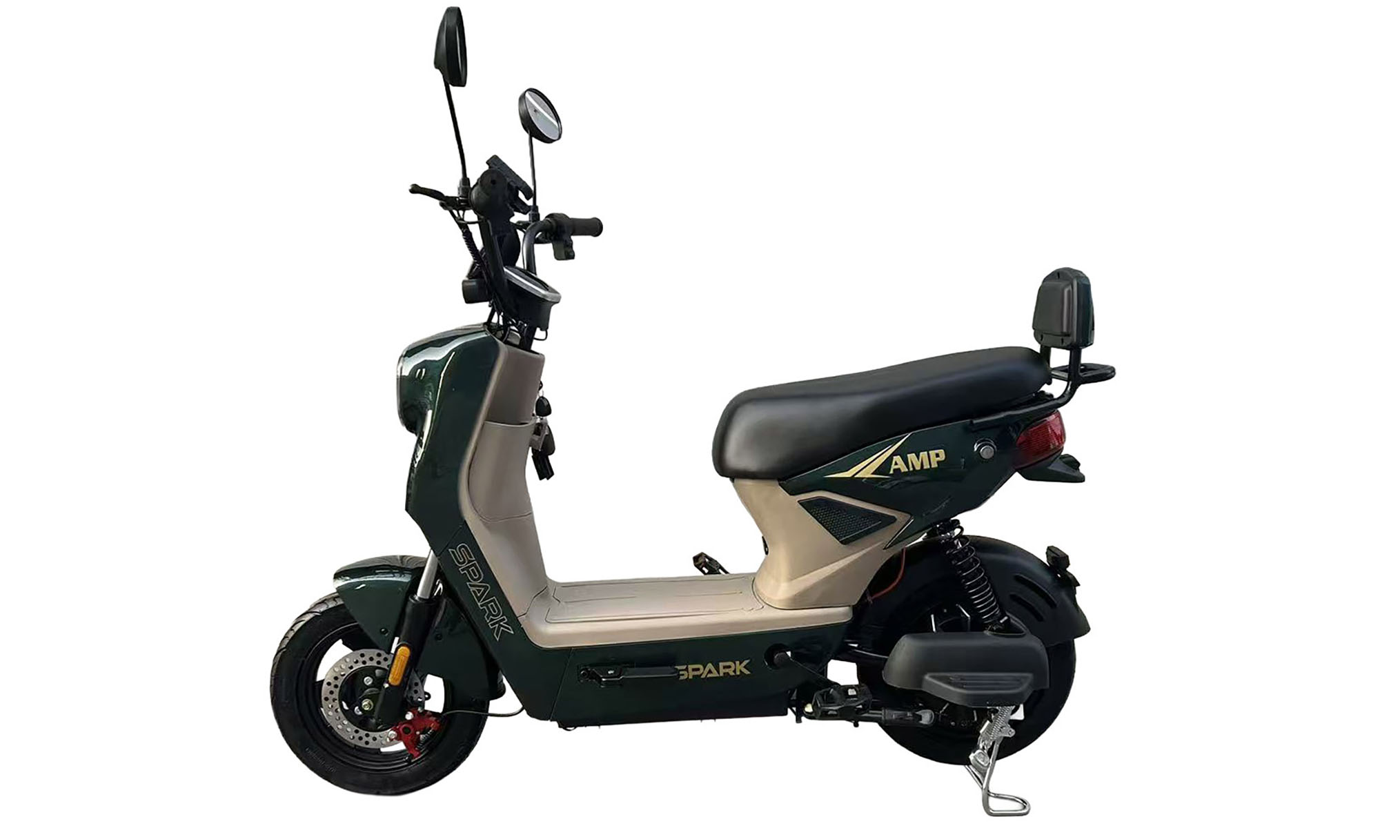 Велосипед с электромотором SPARK AMP 14", 48V/800W/25Ah, год 2026, темно-зеленый 