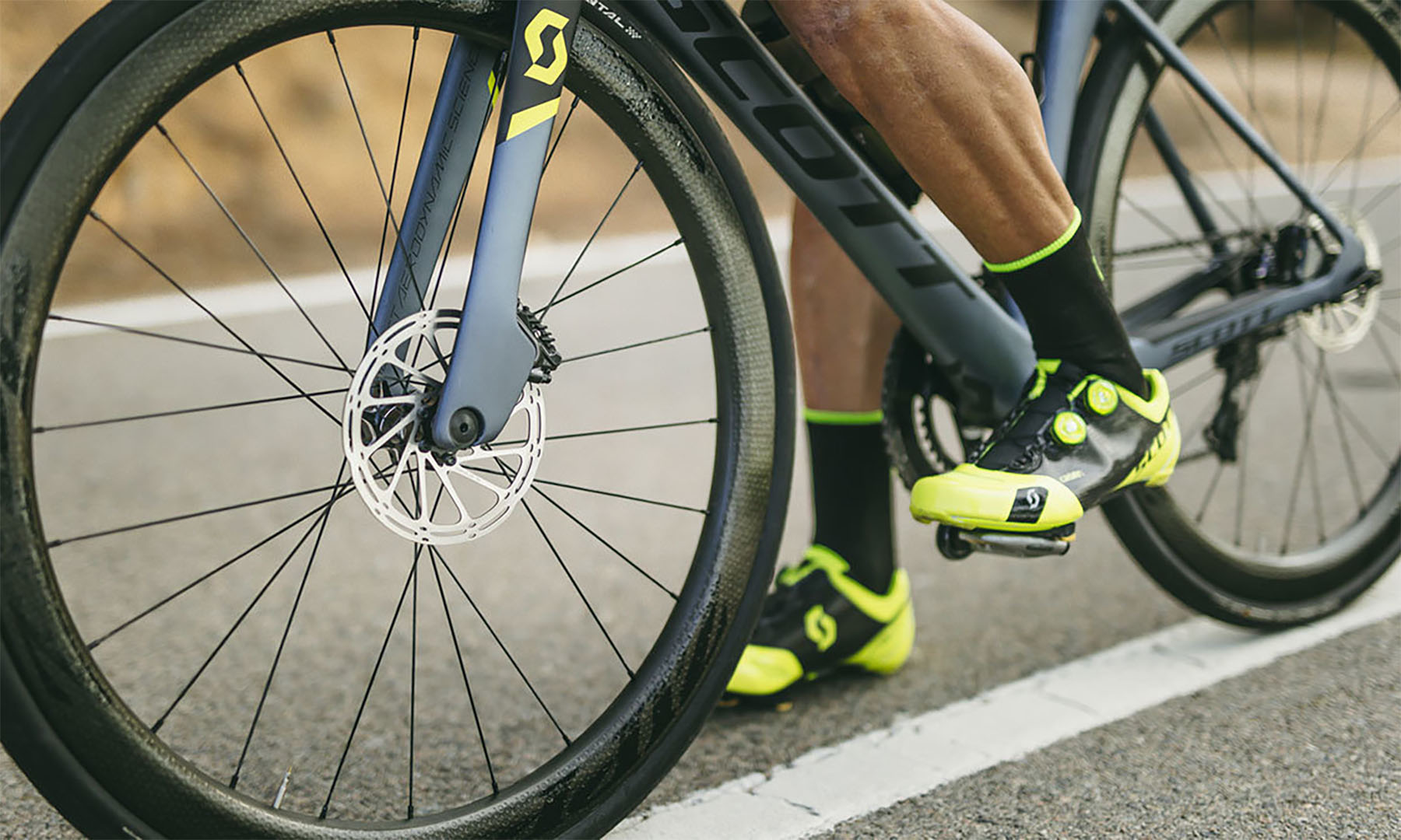 Велотуфли SCOTT ROAD RC SL черно-желтые, размер 43 (265936) 3