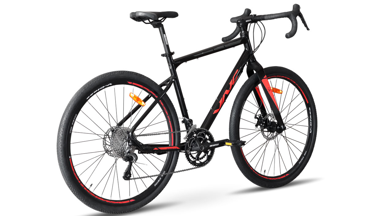 Фотография Велосипед VNC PrimeRacer A9 SH 28" размер М 2023 Черно-красный 3
