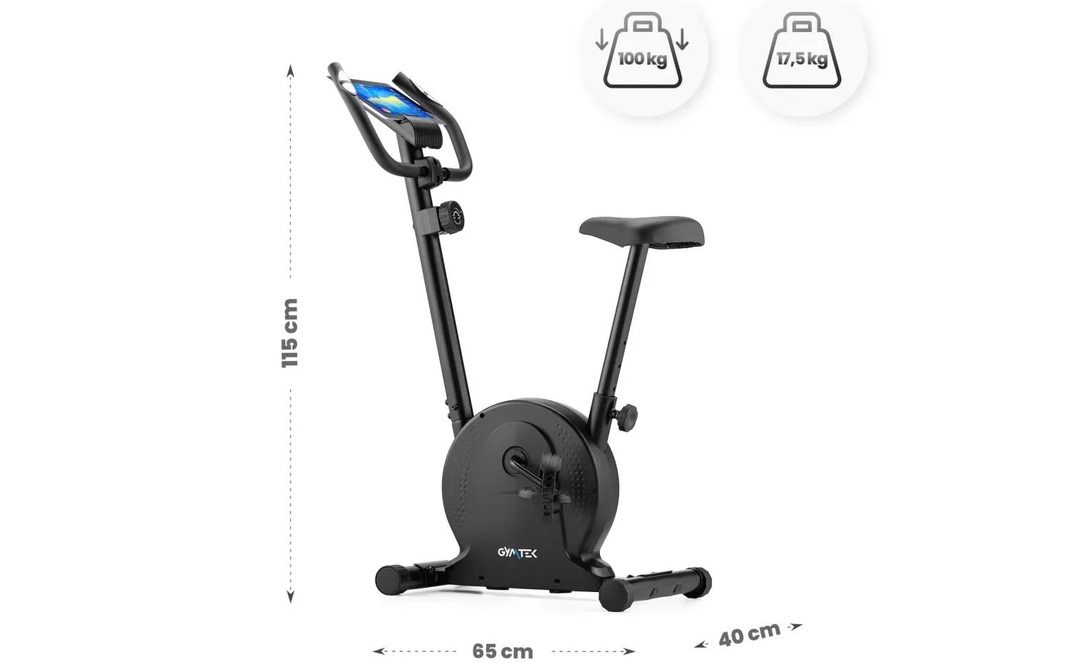 Велотренажер Gymtek XB500 магнитный черный 2 Велотренажер Gymtek XB500 магнитный черный 2